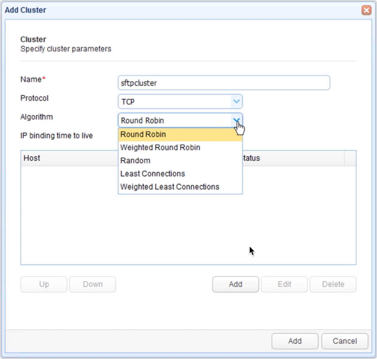 cluster load balancing algorithm